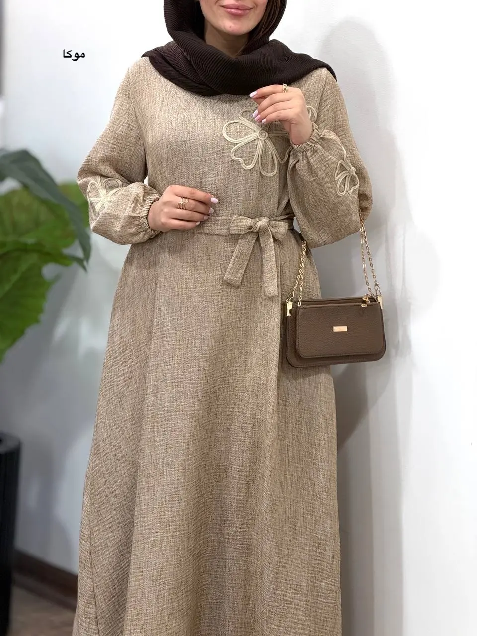 پیراهن مانتویی گلدوزی آیسو فرناز(پیش فروش)